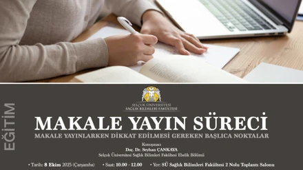 Makale Yayın Süreci ve Makale Yayınlarken Dikkat Edilmesi Gereken Başlıca Noktalar